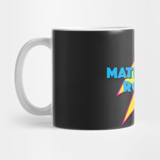 MATHMATICS ROCKS! LIGHTNING LOGO SLOGAN FOR TEACHERS, LECTURERS ETC. Mug